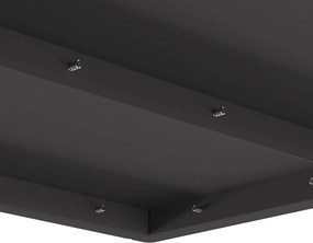 vidaXL Φωτιά Μαύρο 60 x 60 x 30 cm Ατσάλι