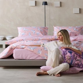 Κουβερλί Kimora Dusty Pink-Lilac Kentia Μονό 160x240cm 100% Βαμβάκι