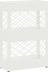 vidaXL Βάση ομπρέλας βροχής Λευκό 28 x 12 x 41 εκ Ατσάλι