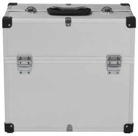 vidaXL Εργαλειοθήκη Ασημί 38 x 22,5 x 34 εκ. Αλουμινίου