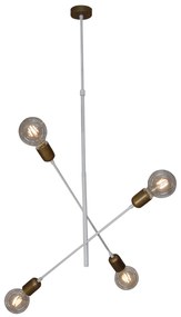 HL-3524-4 ERIC OLD BRONZE &amp; WHITE PENDANT