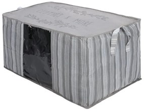 ESTIA ΘΗΚΗ ΑΠΟΘΗΚΕΥΣΗΣ NON WOVEN ΥΦΑΣΜΑΤΙΝΗ 50x40x30cm ΜΕ ΠΑΡΑΘΥΡΟ IVORY
