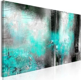 Πίνακας - Turquoise Fog (1 Part) Narrow - 120x40
