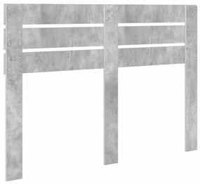 vidaXL Κεφαλάρι Σκυρόδεμα Γκρι 140 cm Επεξεργασμένο ξύλο