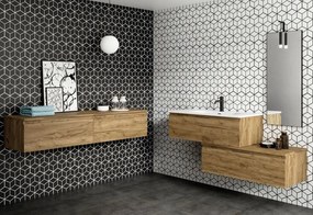 Karag Rhombus Black 26,5x51 - Πλακάκι μπάνιου &amp; κουζίνας