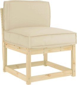 vidaXL Μαξιλάρι Μπεζ 60 x 40 x 12 cm Ύφασμα Όξφορντ