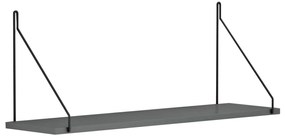 ΡΑΦΙ ΤΟΙΧΟΥ AGILAN ΜΕΛΑΜΙΝΗΣ HM9183.20 ΓΚΡΙ 72x20x27Y εκ.