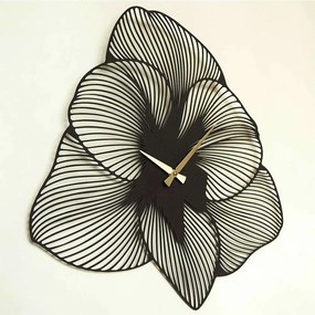 Ρολόι Τοίχου Azalea 507ATP1505 49x49cm Black-Gold Wallity Metal