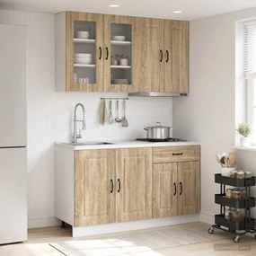 vidaXL Μονάδα κουζίνας KALMAR 4 pcs Sonoma Δρυς Επεξεργασμένο Ξύλο