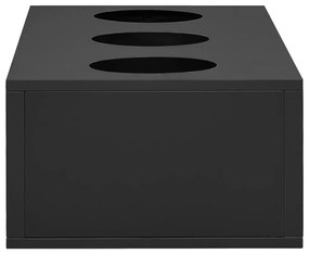 vidaXL Ντουλάπα με Συρόμενη Πόρτα &amp; Γλάστρα Ανθρακί Ατσάλινη