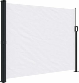 vidaXL Σκίαστρο Πλαϊνό Συρόμενο Λευκό 160 x 500 εκ.