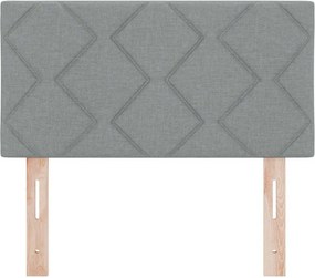 vidaXL Κεφαλάρι Ανοιχτό γκρι 80 cm ύφασμα