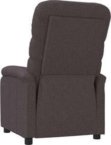 vidaXL Πολυθρόνα Ανακλινόμενη Σκούρο Καφέ Υφασμάτινη