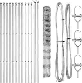 vidaXL Στύλος Περιφράξεων Γαλβανισμένο 25 x 1,4 μ Ατσάλι