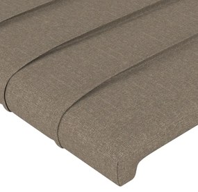 Κεφαλάρι με Πτερύγια Taupe 203x23x118/128 εκ. Υφασμάτινο 3118122