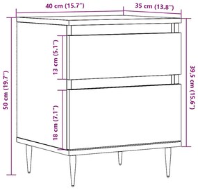 ΚΟΜΟΔΙΝΑ 2 ΤΕΜ. ΤΕΧΝΙΤΗΣ ΔΡΥΣ 40 X 35 X 50 ΕΚ. ΑΠΟ ΕΠΕΞΕΡΓ ΞΥΛΟ 857399