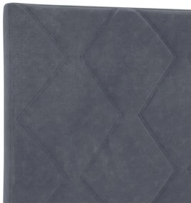 vidaXL Κεφαλάρι Σκούρο Γκρι 100 cm Βελούδο