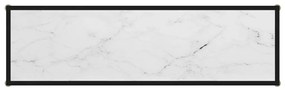 vidaXL Τραπέζι Κονσόλα Λευκό 120 x 35 x 75 εκ. από Ψημένο Γυαλί