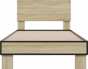 vidaXL Κρεβάτι με Κεφαλάρι Sonoma Δρυς 80 x 200 cm Επεξεργασμένο Ξύλο