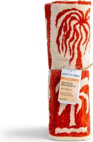 Πετσέτα Θαλάσσης (80x160) Easy Home Velour Surf Orange