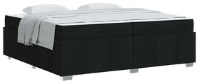 vidaXL Σκελετός Κρεβατιού Μαύρο 200 x 200 cm ύφασμα