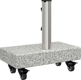 vidaXL Βάση ομπρέλας Γκρι 45 x 25 x 45 εκ. Γρανίτης