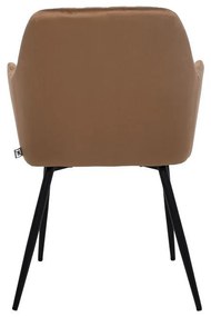 Πολυθρόνα Τραπεζαρίας 23162 Fylliana Καφέ 60x60x87 εκ. 2αδα