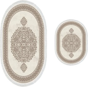 Bathmat Set (2 Pieces) 410602 - O - Brown Brown