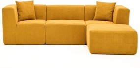 Γωνιακός Καναπές Πορτοκαλί RAKS 85x245x70