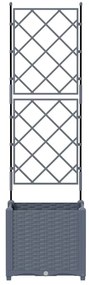 vidaXL Κηποτινάκι με Τρέλα Ανοιχτό γκρι 40 x 40 x 143 εκ. PP