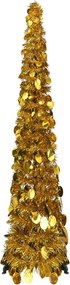 vidaXL Τεχνητά χριστουγεννιάτικα δέντρα PET Gold