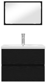 vidaXL Σετ Επίπλων Μπάνιου 3 pcs Artisan Oak Επεξεργασμένο ξύλο