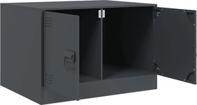 vidaXL Τραπέζι Κήπου Ανθρακί 67x50x44 εκ. Ατσάλινο