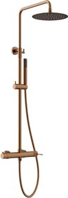 Orabella Terra 10256 Rose Gold PVD - Στήλη ντους με μπαταρια 2 εξοδων