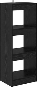 vidaXL Βιβλιοθήκη Μαύρη δρυς 37 x 30 x 103 εκ Επεξεργασμένο ξύλο