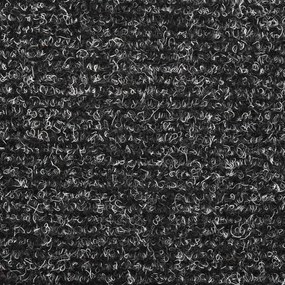 Πατάκια Σκάλας Αυτοκόλ. 5 τεμ. Σκ. Γκρι 65x21x4 εκ Βελονιασμένα - Γκρι