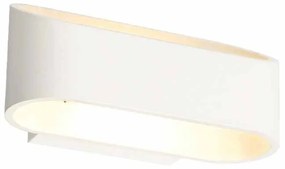 Απλίκα Τοίχου LED Aca Nephele L350394 White Matt