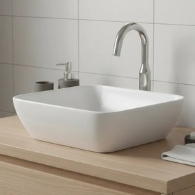 Tema Por040 White Matt 40x40 - Επιτραπέζιος νιπτήρας