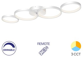 Φωτιστικό Οροφής Braytron BH17-04090 Λευκό (White) CCT3