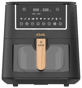 Estia 06-18931 Φριτεζα Αερος oak 1500W 7.2lt με Ψηφιακη Οθονη &amp; 11 Προγραμματα Μαγειρεματος