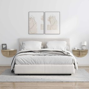 vidaXL Ράφι Τοίχου Δρύς Sonoma 48 x 24 x 24 εκ Επεξεργασμένο ξύλο