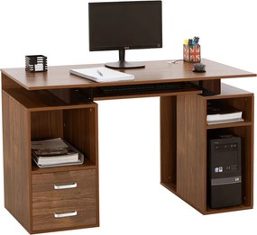 Γραφείο υπολογιστή Liberion pakoworld καρυδί 120x55x76εκ