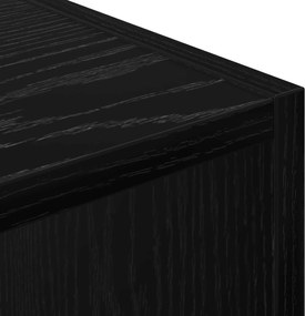 vidaXL Πλαϊνό γραφείο Μαύρη Οξυά 90 x 30 x 90 cm