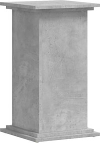 vidaXL Βάσεις Φυτών Γκρι Σκυρ. 33x33x60 εκ. Επεξεργασμένο Ξύλο