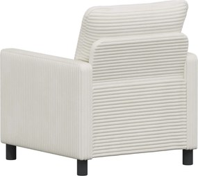 vidaXL Καναπές Κρεμ 76 x 81 x 87,5 εκ Πολυεστέρας