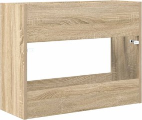 vidaXL Σχέδιο &amp; βάση αποθήκευσης Δρύς Sonoma 65 x 24 x 50 εκ