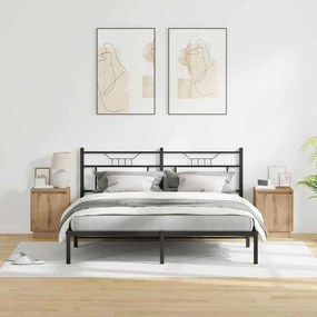 vidaXL Κομοδίνο 2 pcs Artisan Oak 39 x 34,5 x 50 εκ.