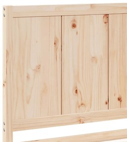 vidaXL Πλαίσιο Κρεβατιού Μακρύ Χωρίς Στρώμα 140x220 εκ Μασίφ Ξύλο