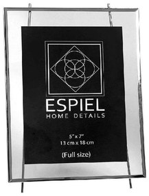 Κορνίζα FAM504 10x15cm Silver Espiel Metal