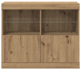 vidaXL Πλαϊνό γραφείο Καφέ 81 x 37 x 67 εκ. Επεξεργασμένο ξύλο